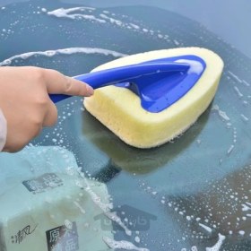 تصویر اسفنج نرم فوم دار کارواش دسته دار Foaming car wash soft sponge with handle