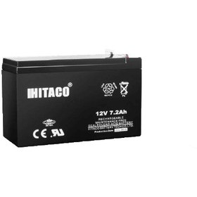 تصویر باتری یو پی اس 12 ولت 7.2 آمپر هیتاکو Hitaco HRT 12V 7.2A VRLA Battery