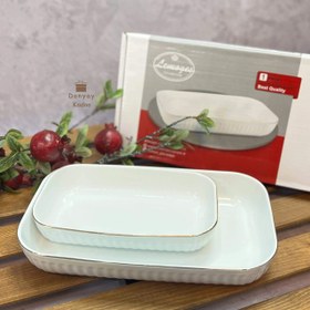 تصویر تابه مستطیل چینی لمون 