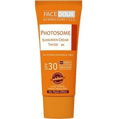 تصویر کرم ضد آفتاب SPF30 مناسب پوست خشک فیس دوکس (بژ طبیعی) 