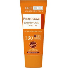 تصویر کرم ضد آفتاب SPF30 مناسب پوست خشک فیس دوکس (بژ طبیعی کد2) 