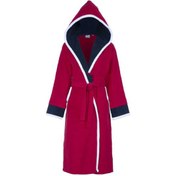 تصویر حوله پالتویی کودک سلین طرح پسفیک قرمز-سرمه ای سایز 6-7 