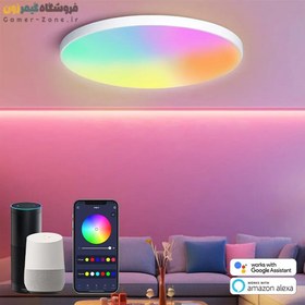 تصویر لامپ سقفی هوشمند وای فای مدل Smart RGB-CCT LED Ceiling Light (WiFi - Tuya) 