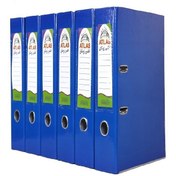 تصویر زونکن اطلس زونکن مدل لبه فلزی قفل دار A4-08 بسته 8 عددی - نقره ای آبی 