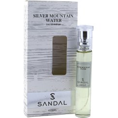 تصویر عطر جیبی مردانه مدل Silver Mountain Water حجم 25میل صندل Sandal Silver Mountain Water Eau De parfum For Men 25ml