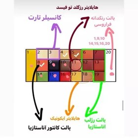 تصویر پالت رنگدانه مای میکاپ استوری اصل 