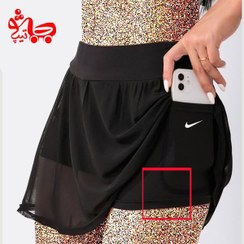 تصویر شورتک دامنی تنیس زنانه NIKE کد 001 ا NIKE womens tennis skirt shorts code 001 NIKE womens tennis skirt shorts code 001