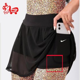 تصویر شورتک دامنی تنیس زنانه NIKE کد 00 NIKE womens tennis skirt shorts code 00