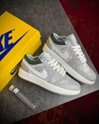 تصویر کتانی مردانه لویی ویتون مدل LV1 رنگ طوسی با کد ۱۲۹ 