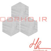 تصویر موزائیک بتن اکسپوز شش ضلعی آوین 