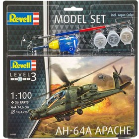 تصویر کیت ساختنی هلیکوپتر Revell مدل AH-64A Apache 