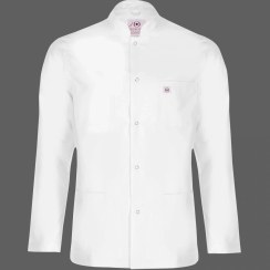 تصویر روپوش سفید مردانه مونوتیپ مدل یقه دیپلمات طول کوتاه (Monotip D 103) 