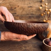 تصویر کاسه چوبی مدل پیندار کد 0422 