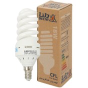 تصویر لامپ کم مصرف دلتا Delta Full Spiral E14 18W Delta E14 18W CFL Full Spiral Lamp