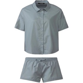 تصویر ست شومیز و شلوارک زنانه اسمارا کد B3110 