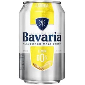 تصویر آبجو بدون الکل لیمویی باواریا ۳۳۰ سی سی - باکس 24 عددی Beer NON-Alcoholic Bavaria Lemoo 330ML