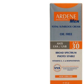 تصویر کرم ضد آفتاب آقایان آردن SPF30 وزن 60 گرم ضد آفتاب صورت مدل کرم ضد آفتاب آقایان آردن SPF30 مناسب برای انواع پوست SPF 30 حجم 60 گرم برند آردن -