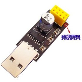 تصویر ماژول راه انداز وای فای ESP8266 با پورت USB و درایور CH340 