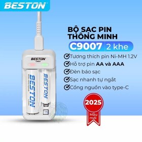 تصویر شارژر باتری بستون 2تایی کد BESTON BST-C9007 