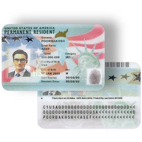 تصویر گرین کارت آمریکا 