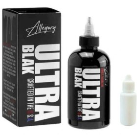 تصویر رنگ تاتو مشکی الگوری الترا بلک | جوهر تتو فوق تیره برای لاینینگ و شیدینگ حرفه‌ای Allegory Ultra Black Tattoo Ink - Premium Lining and Shading Black Pigment
