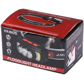 تصویر چراغ قوه پیشانی هدلایت شارژی Floodlight HX-810S سنسوردار چراغ قوه پیشانی هدلایت شارژی Floodlight HX-810S Floodlight HX-810S HEADLIGHT