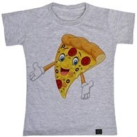 تصویر تی شرت دخترانه 27 طرح پیتزا کد T18 