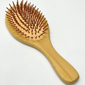 تصویر برس بامبو بیضی شکل بامبو پلاس Bambo Hair Brush