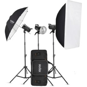 تصویر کیت فلاش استودیویی سه شاخه گودکس مدل SK300II V Godox SK300II-V Studio Flash Monolight (3-Light Kit)