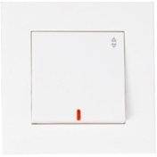 تصویر کلید تبدیل توکار خیام الکتریک مدل آرام سفید 