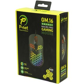 تصویر ماوس مخصوص بازی پی نت مدل GM.16 P-Net GM.16 Gaming Mouse