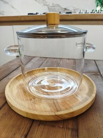 تصویر قابلمه پیرکس 2.5لیتری 