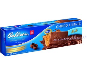 تصویر بیسکویت کره ای با روکش شکلات شیری BAHLSEN Choco leibniz milk 