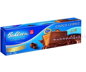 تصویر بیسکویت کره ای با روکش شکلات شیری BAHLSEN Choco leibniz milk 