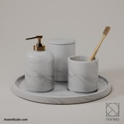 تصویر ست سرویس بهداشتی سنگ ازنا استوانه PersianStone 