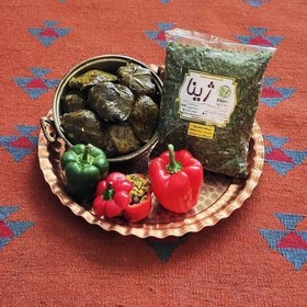 تصویر سبزی دلمه خشک ژینا درجه یک و اعلا 500 گرمی از کویر خراسان 