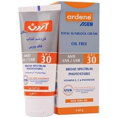 تصویر کرم ضدآفتاب SPF30 آقایان آردن Ardene Total Sunblock Cream Oil Free For Men SPF۳۰