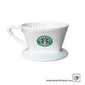 تصویر دریپر قهوه سرامیکی استارباکس 2 کاپ | Pour Over Dripper 