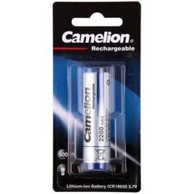 تصویر باتری 18650 کملیون لیتیوم-یون Camelion 2200mAh ICR18650 Camelion Li-ion 18650 3.7v rechargable battery 2200mAh