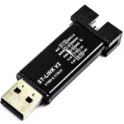 تصویر پروگرامر و دیباگر اس تی مدل ST-Link V2 مخصوص STM8 و STM32 