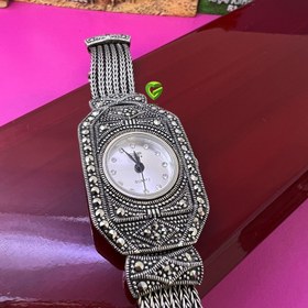 تصویر ساعت نقره مستطیل کد1048 