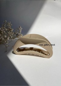 تصویر کلیپس موی هلالی مینیمال – مدل مات کلاسیک 