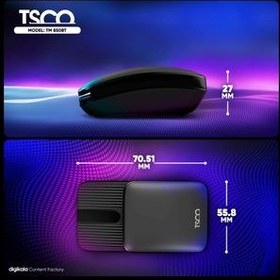 تصویر ماوس بی سیم تسکو مدل TM 850BT TSCO TM 850BT Wireless Mouse