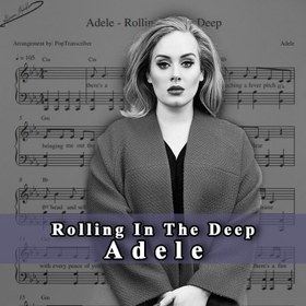 تصویر نت پیانو Rolling in the Deep از ادل 