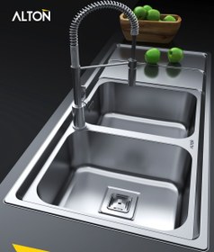 تصویر سینک ظرفشویی مدل ST-1162 سینک ظرفشویی فانتزی توکار وستا مدل ST-1162