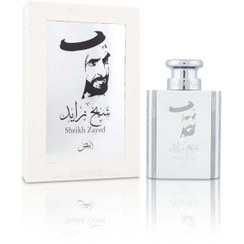 تصویر ادکلن شیخ زاید ابیض ارض الخلیج Sheikh Zayed Collection Abyad کرید سیلور 