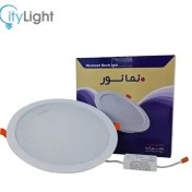 تصویر پنل توکار 35 وات مدل پرتو نمانور Built-in panel 35 watt beam model namanoor