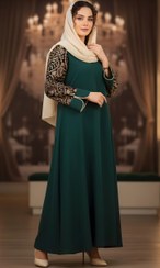 تصویر عبا ترکیب با سوزندوزی زنانه چهارفصل 