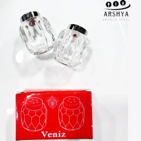 تصویر نمکدان شیشه‌ای ونیز (جفت) 