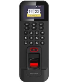 تصویر دستگاه کنترل تردد مدل DS-K1T804AMF fingerprint access control hikvision ds-k1t804amf